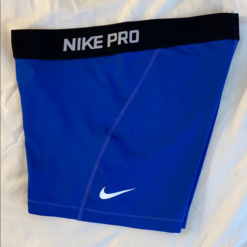 Nike Pro Royal Blue 3” Spandex Shorts